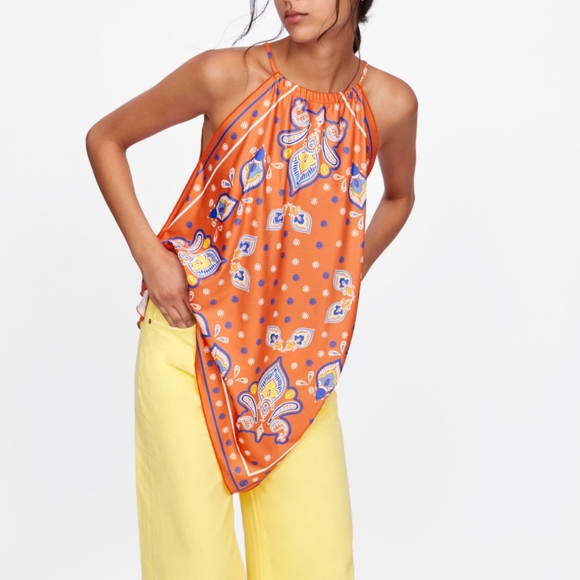 Zara Handkerchief Top M